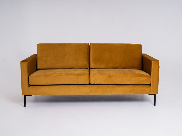 Sofa 2 os. Vergan 180x88x82 Marakuja/Czarny