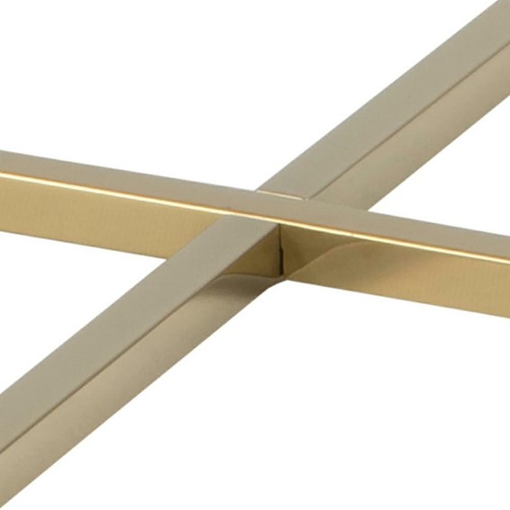 Stolik Kawowy ALISMA Okrągły Gold/Black Marble