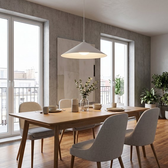 Lampa Wisząca MONO 1L Biały/Opal