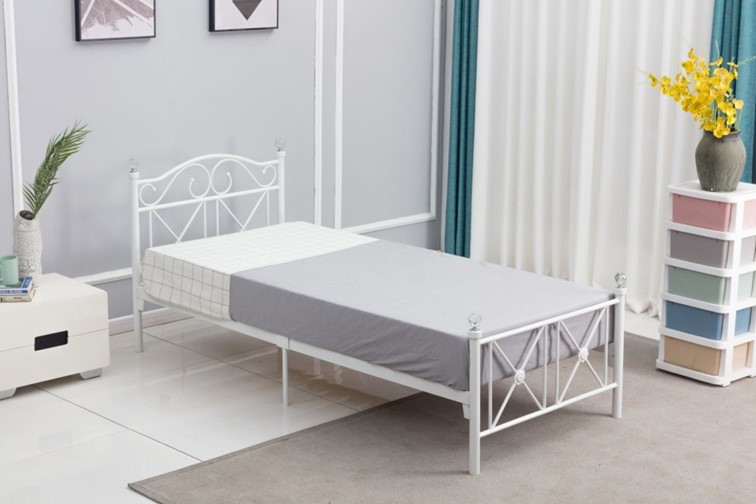 Łóżko Metalowe MBD8313 90x200 Biały