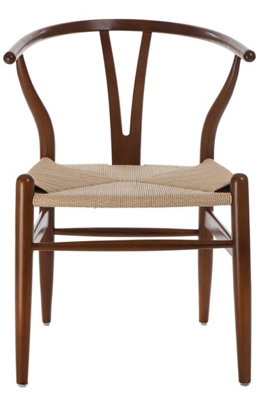 Krzesło WICKER Naturalny/Ciemny Brązowy