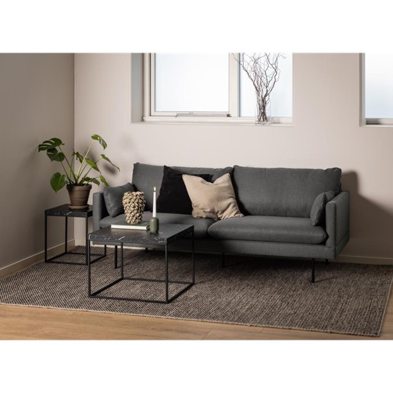 Stolik BAROSSA 60x60cm Czarny Marmur