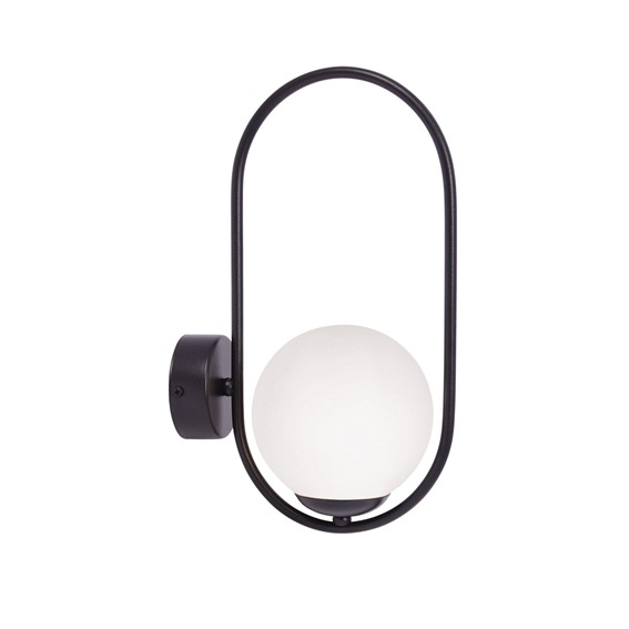 Kinkiet PARVA K-5105 Czarny/Biały