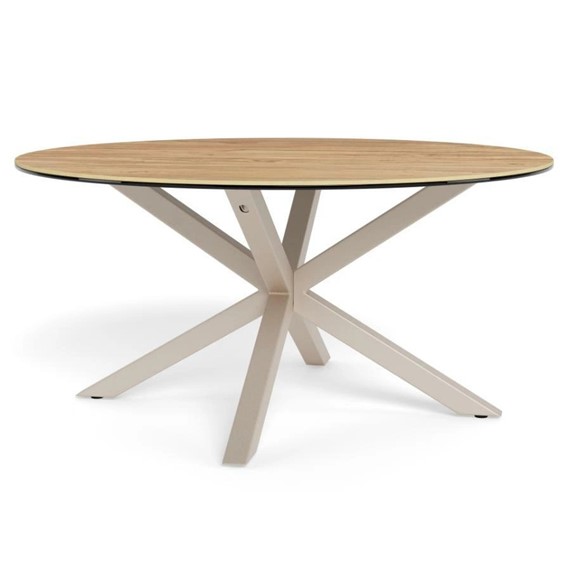 Stolik Kawowy HEAVEN fi82 Dąb Naturalny/Beżowy