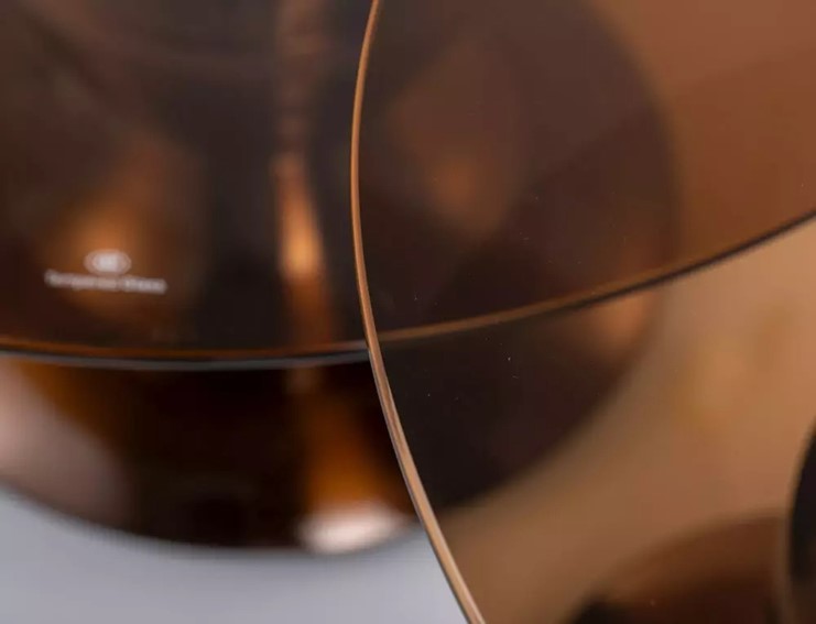 Ława CASSIE Brąz Transparentny/Miedziany Połysk