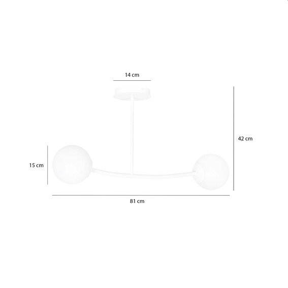 Lampa Sufitowa HALLDOR 2 Biały