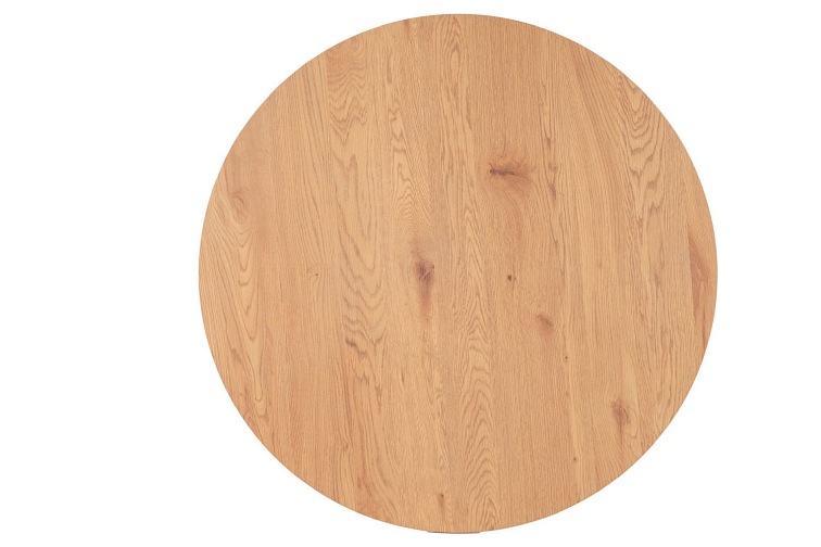 Stół Okrągły TETIS fi100 Dąb/Czarny