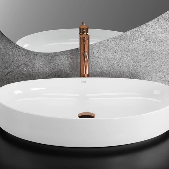 Umywalka Nablatowa SABINA 65 Biały