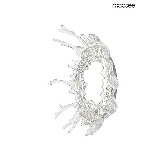 Lampa Ścienna SPLASH M Srebrny/Transparentny