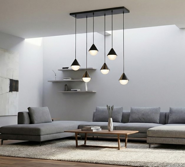 Lampa Wisząca GIRO 6 Czarny