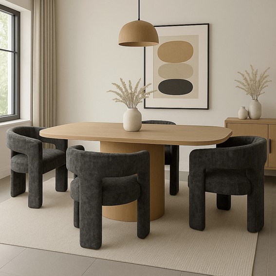 Krzesło LEITH LET71BLA Czarny