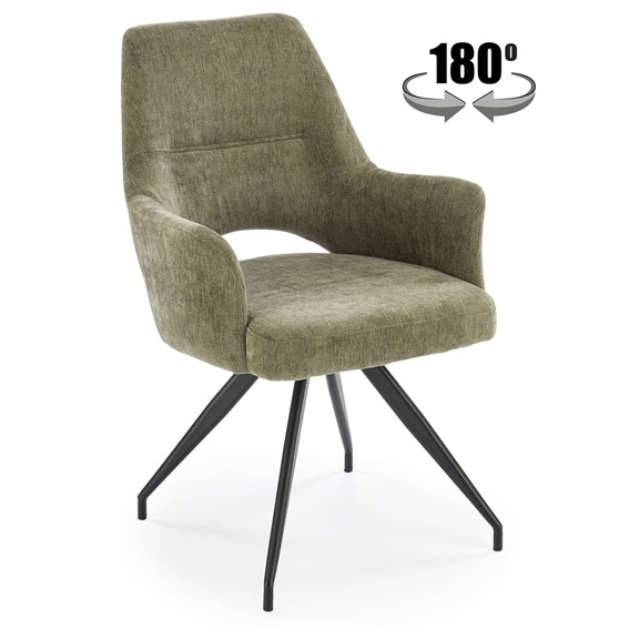 Krzesło K542 Oliwkowy/Czarny