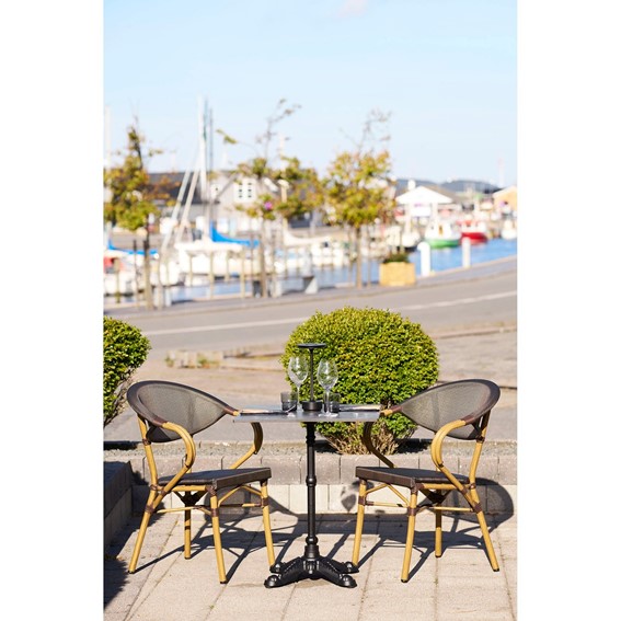 Stół Bistro HOUSE NORDIC 60x60 Szary Marmur