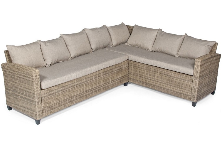 Narożnik Ogrodowy Sztokholm 6-Osobowy Cappuccino