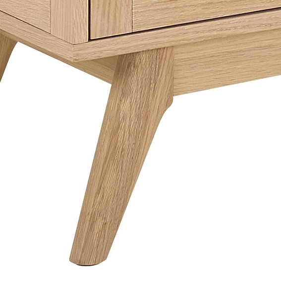 Witryna MARTE 140 cm Dąb Bielony