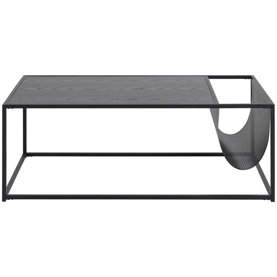 Stolik Kawowy SEAFORD z Gazetnikiem Czarny