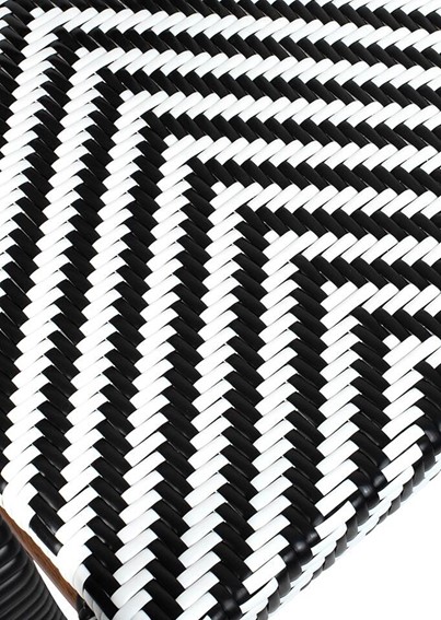 Krzesło CAFE AZURE Biały/Czarny