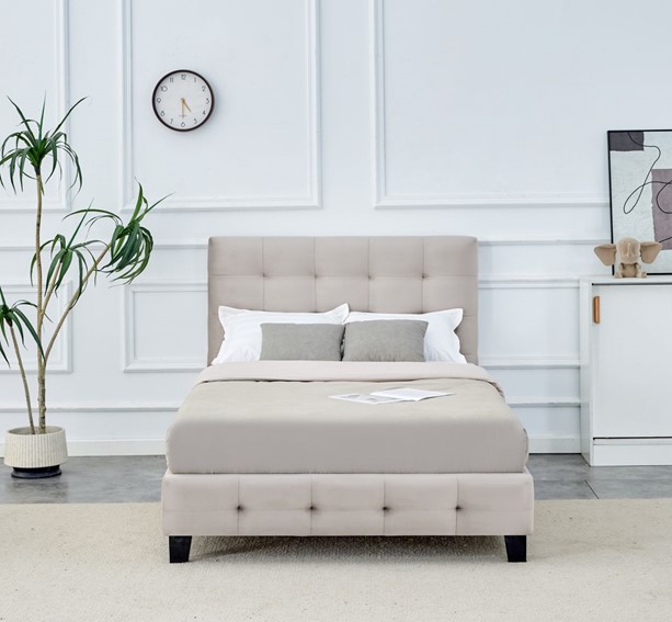 Łóżko Tapicerowane LT4-FX 120x200 Beżowy