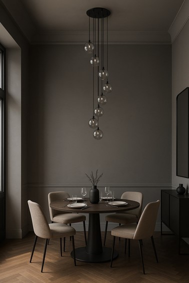 Lampa Wisząca DORI K-5557 Czarny/Grafitowy