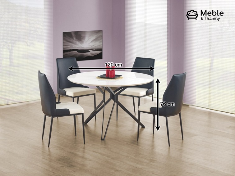 Stół PIXEL fi120 Biały