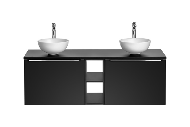 Zestaw Mebli Łazienkowych SFBL B UN. LOLA GW 140cm Czarny