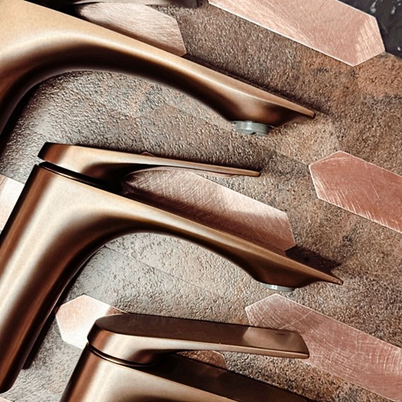 Bateria Bidetowa AVALON Miedź Szczotkowana