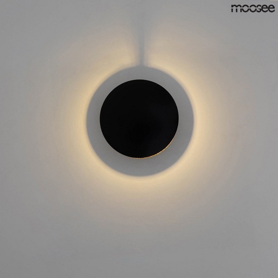 Lampa Ścienna ECLISE Złoty/Czarny