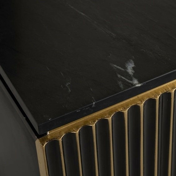 Szafka Nocna LES ARCS Złoty