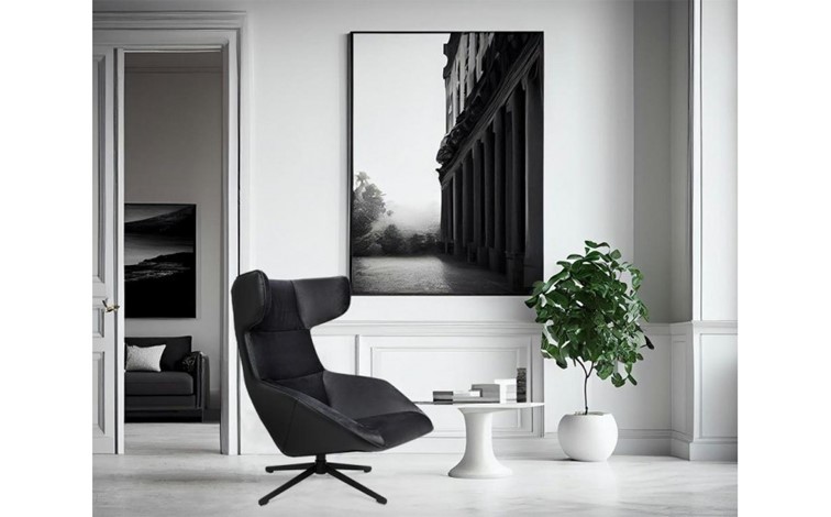 Fotel Obrotowy VITA VELVET Czarny