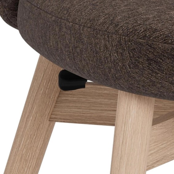 Krzesło JOY Brązowy/Dąb Bielony