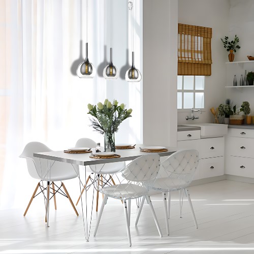 Lampa Wisząca ASTON 3L Chromowany