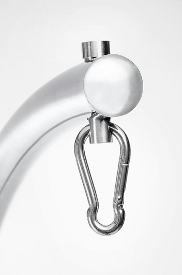 Fotel BUBBLE STAND Poduszka Czarna Ekoskóra