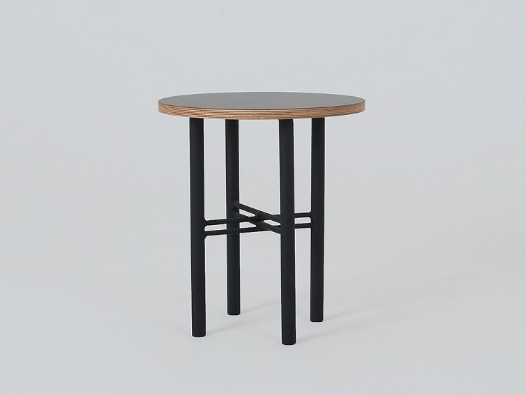 Stolik Kawowy PENTO 40 Czarny/Naturalny