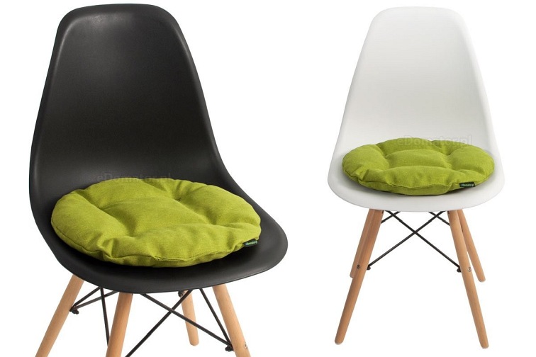 Okrągła Poduszka na Krzesło Ofelia 36cm Limonkowy