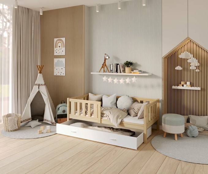 Łóżko Dziecięce MARK 80x160 Sosna