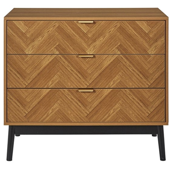 Komoda FELIX 3 Szuflady Naturalny