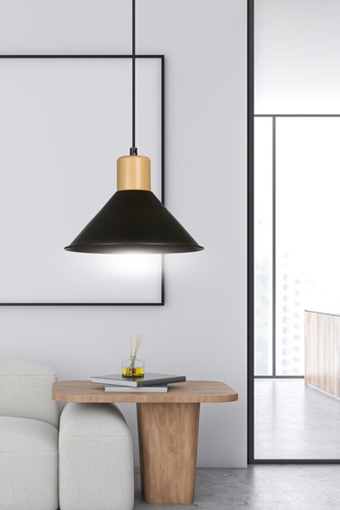 Lampa Sufitowa ROWEN 1 Czarny