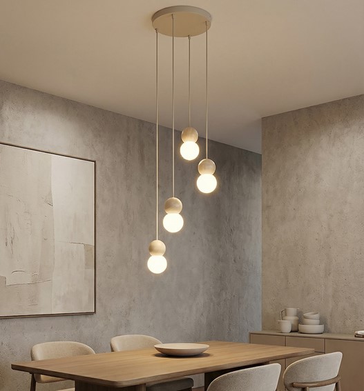 Lampa Wisząca LOOP 4 Beżowy