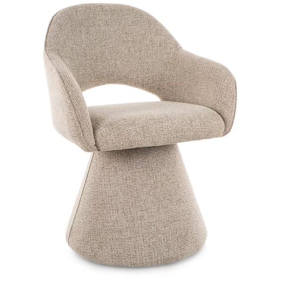 Krzesło RIKU Noelle Beż/Czarny Mat