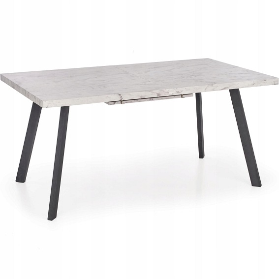 Stół Rozkładany DALLAS (160-220)x90 Czarny/Marmur