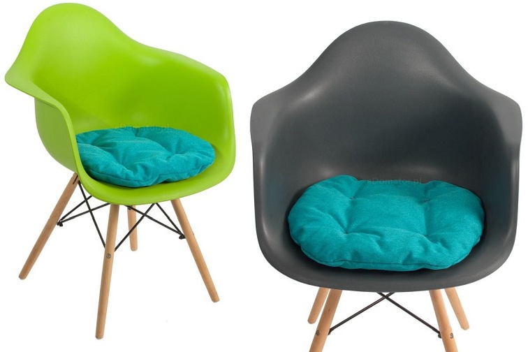 Poduszka na Krzesło KAMILA 40cm Turkusowy