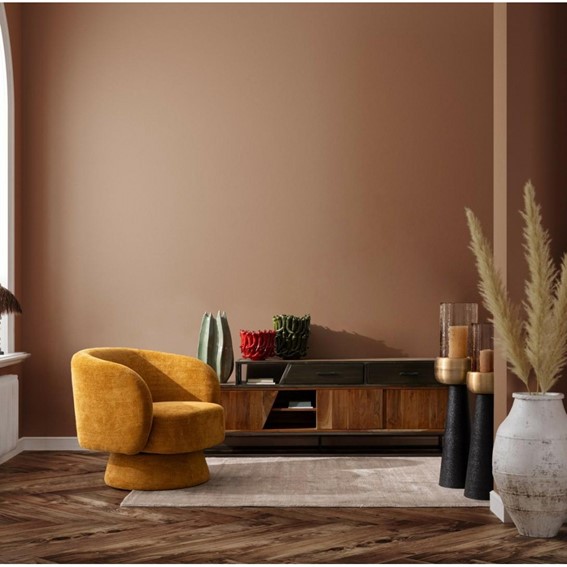 Fotel Obrotowy JULIENNE Żółty