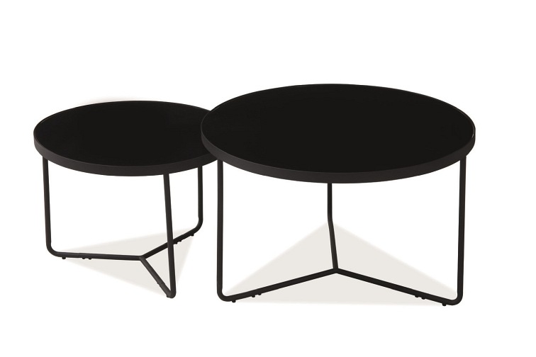 Ława ITALIA fi80/60 Czarny