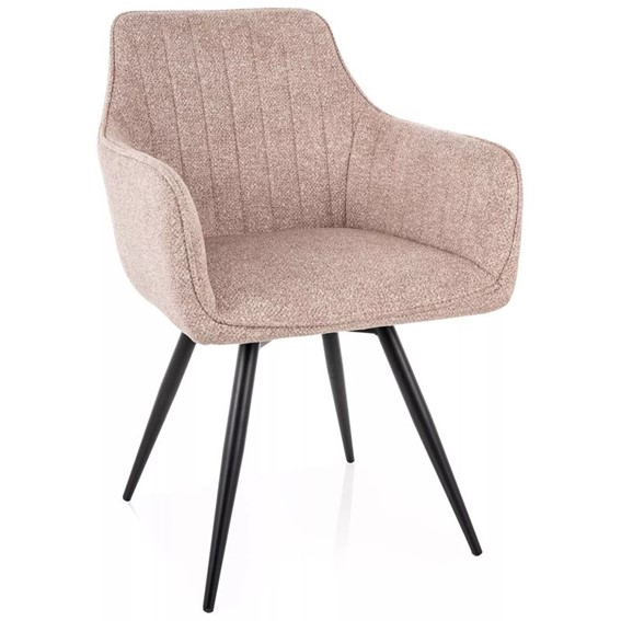 Krzesło BALLO LEO Beż/Czarny Mat
