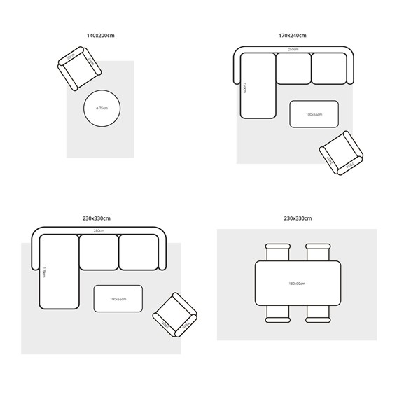 Dywan DELTA BROWN BLACK 5020 300x400 cm Brązowy