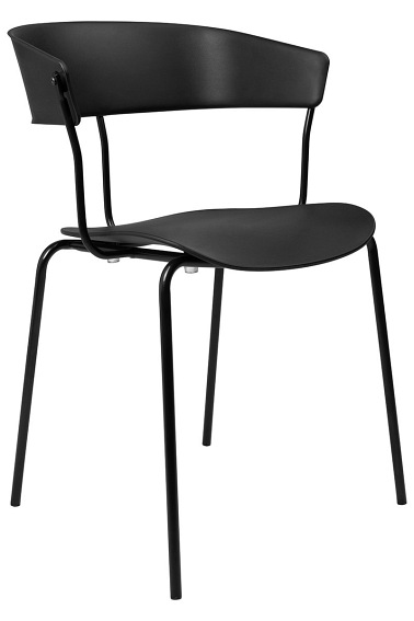 Krzesło Jett 54x48x75 Czarny/Polipropylen