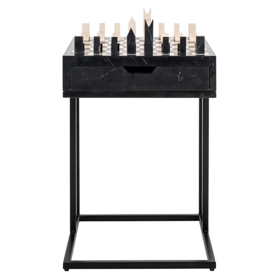 Stolik Szachowy DAVOS 44x44cm Czarny