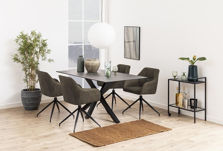 Krzesło Obrotowe BRENDA Brązowy