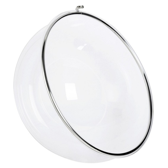 Fotel wiszący BUBBLE Srebrny/Transparentny