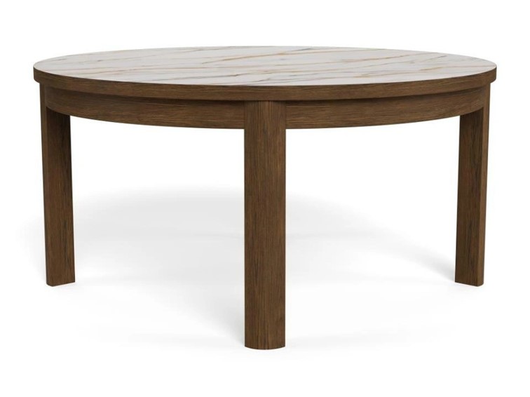 Stolik SOUTHAMPTON fi90 Beżowy/Brązowy